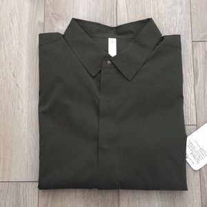 lululemon athletica Shirts - Lululemon On Time LS Buttondown in Dark Olive lululemon athletica Shirts - Lululemon On Time LS Buttondown in Dark Olive